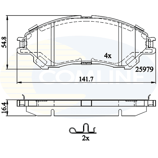 Pastillas Freno COMLINE CBP32314