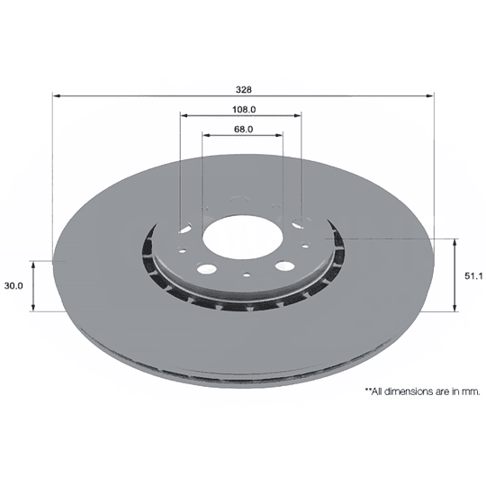Disco Freno COMLINE ADC2922V