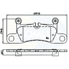 Pastillas Freno Porsche 911 2012-2019 Trasero 4