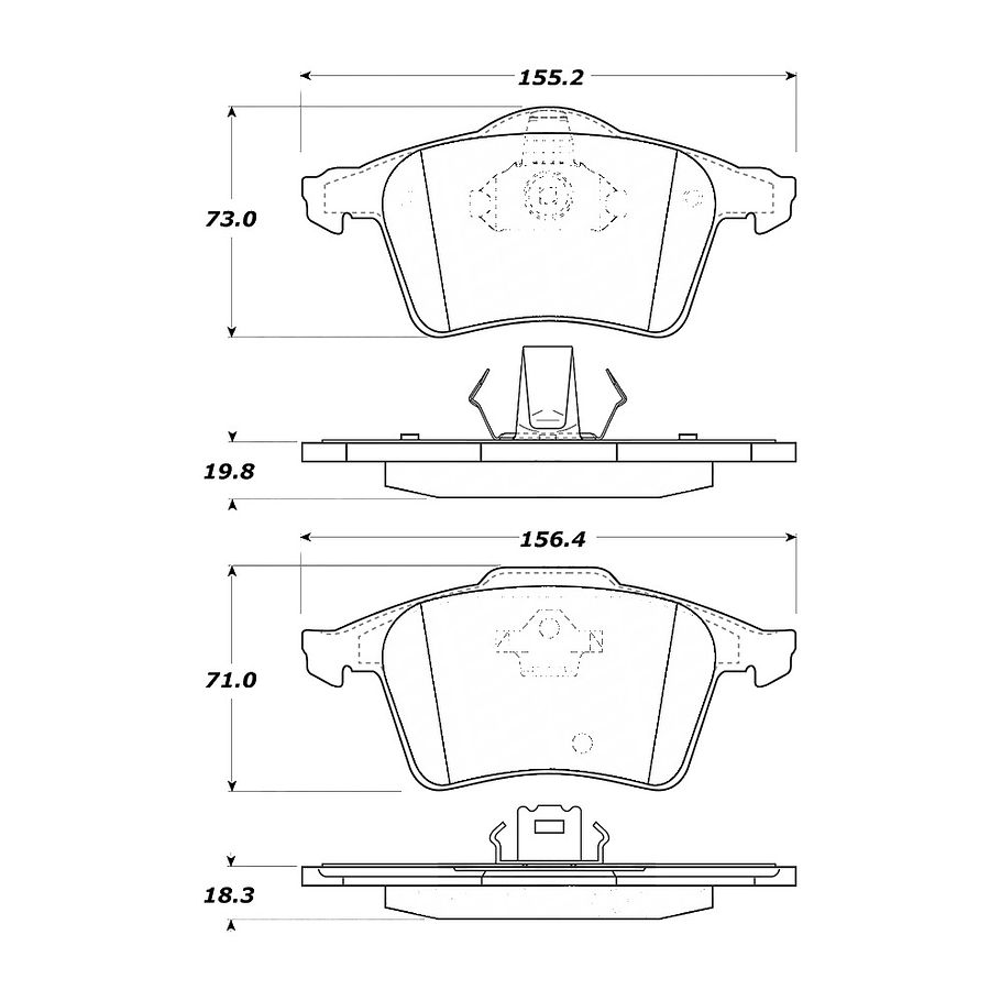 Pastillas Freno PQPRO 500.10030 1