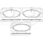 Pastillas Freno Mercedes Benz C300 2015-2021 Delantero 4