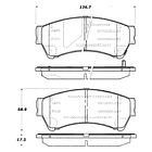 Pastillas Freno Lincoln Zephyr 2006-2006 Delantero 4