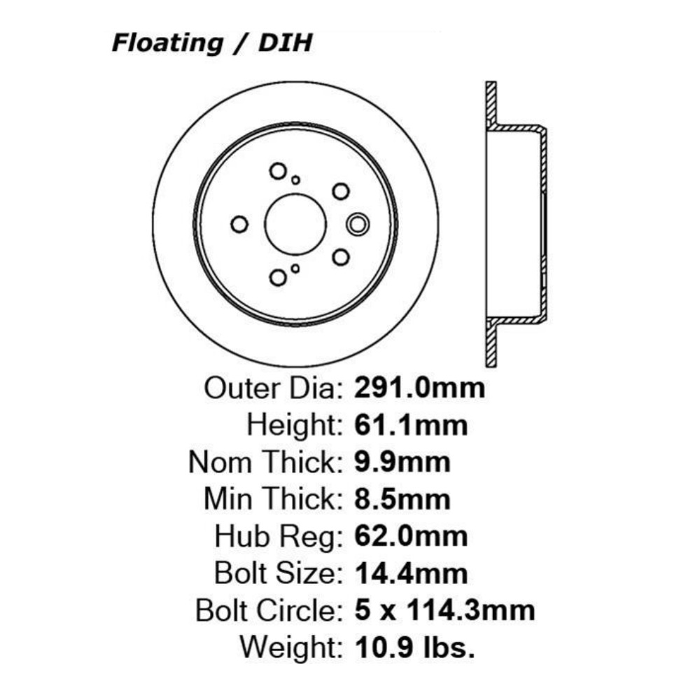 Disco Freno COMLINE ADC01157