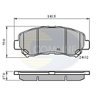 Pastillas Freno Nissan X-Trail 2014-2020 Delantero 4