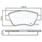 Pastillas Freno COMLINE CBP01535 4