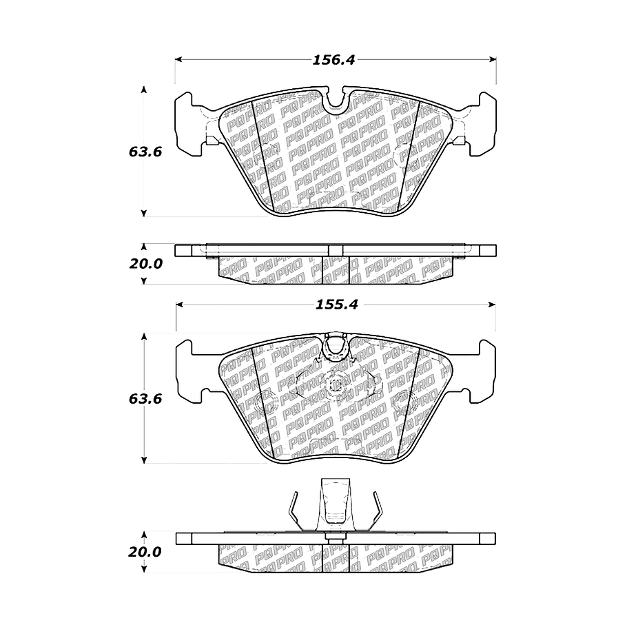 Pastillas Freno BMW X3 20d 2004-2010 Delantero 3