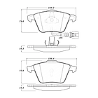 Pastillas Freno Audi TT Quattro 2006-2014 Delantero 3