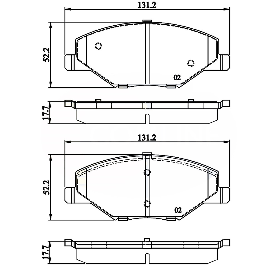 Pastillas Freno Mercedes Benz GLC250 2016-2023 Delantero 3