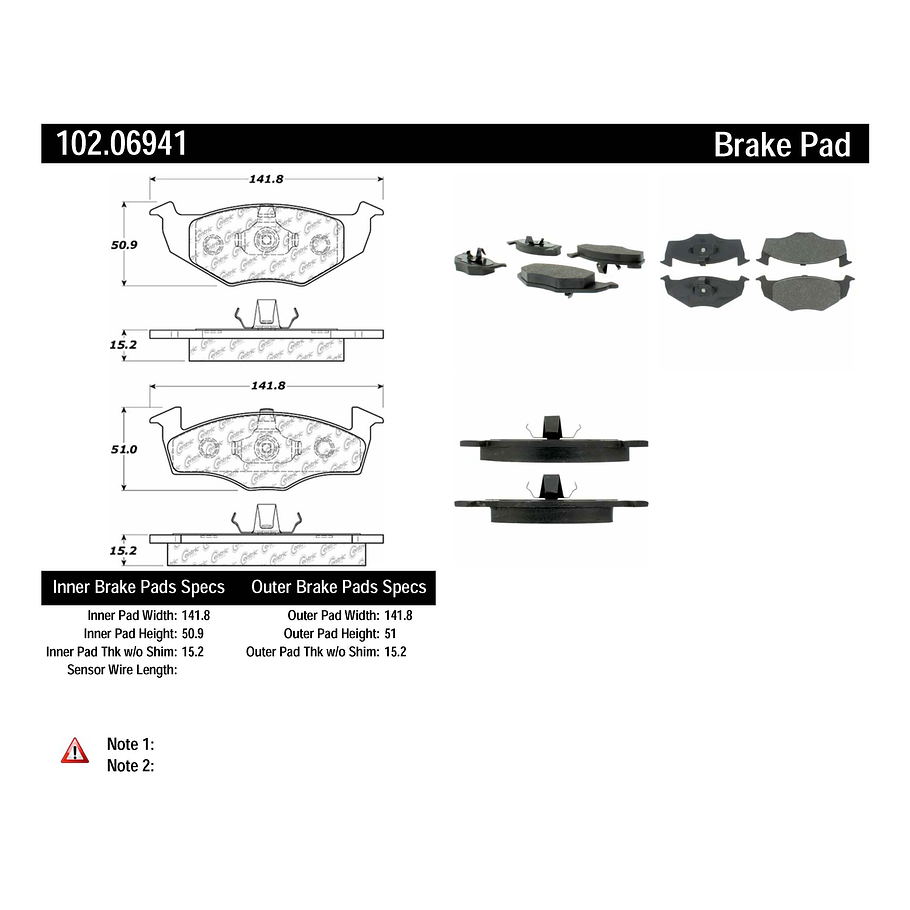 Pastillas Freno Volkswagen Gol 2009-2023 Delantero 2