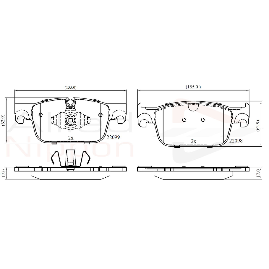 Pastillas Freno Volvo S90 2017-2023 Delantero 4