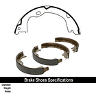 Balata Freno Dodge Nitro 2007-2012 Trasero 4