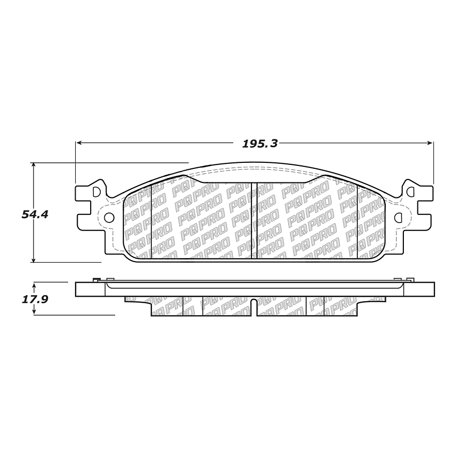 Pastillas Freno Lincoln MKS 2009-2016 Delantero 3