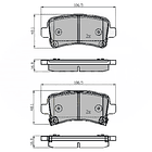 Pastillas Freno Chevrolet Impala 2014-2020 Trasero 4