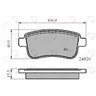 Pastillas Freno Renault Fluence 2009-2020 Trasero 4