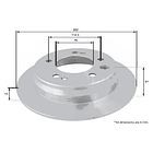 Disco Freno MOTAQUIP LVBD1295Z 2