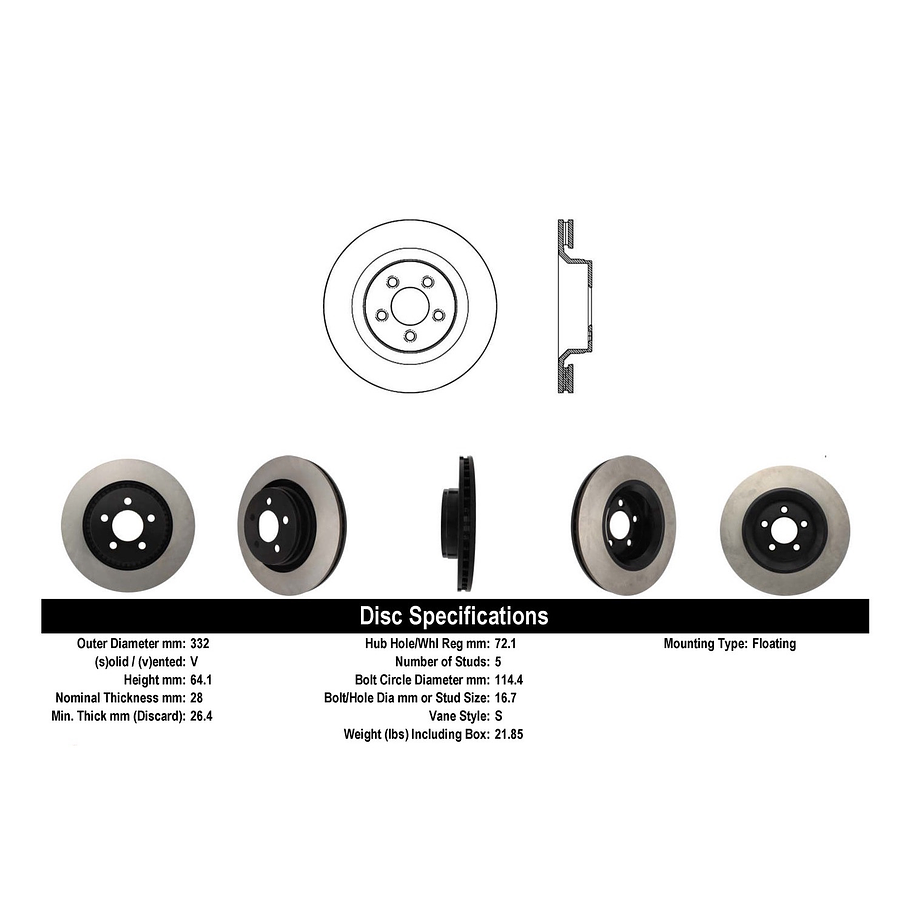 Disco Freno Jeep Liberty 2008-2013 Delantero 2
