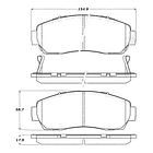 Pastillas Freno Honda CR-V 2012-2018 Delantero 2