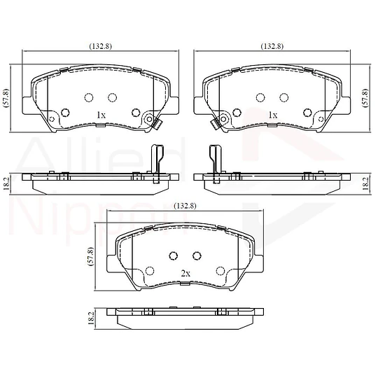 Pastillas Freno Renault Fluence 2009-2020 Delantero