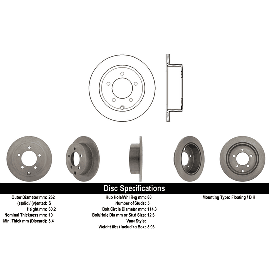 Disco Freno STOPTECH 320.63066