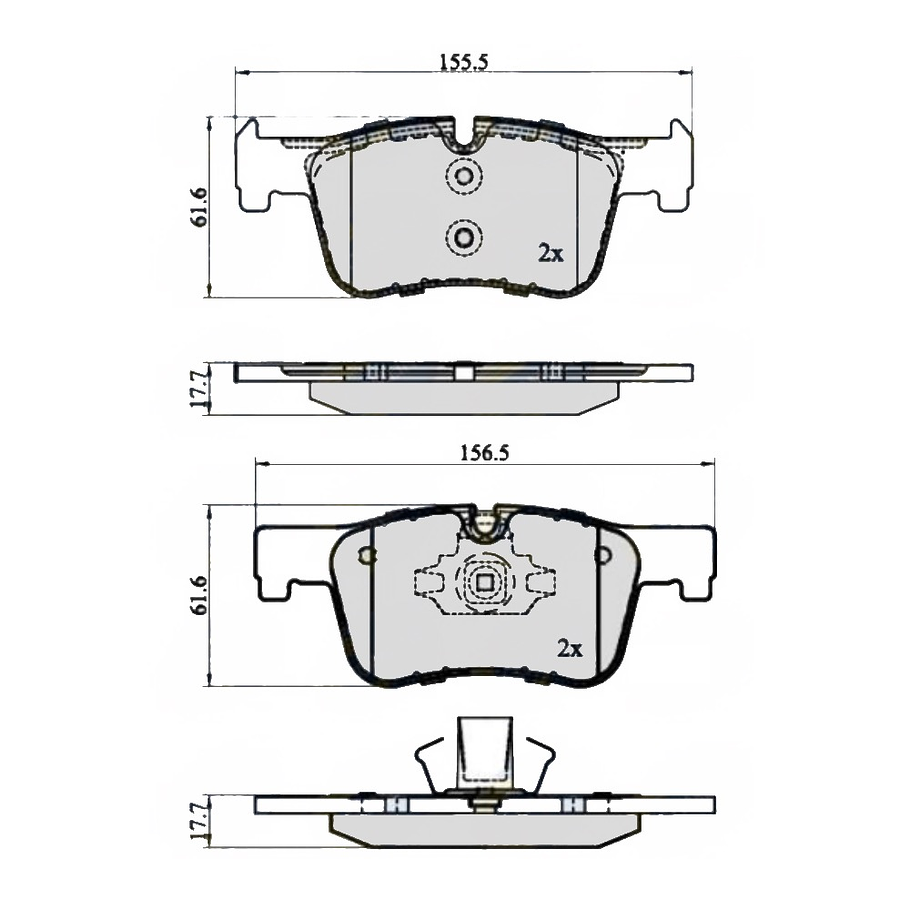 Pastillas Freno BMW 320i 2004-2013 Delantero 3