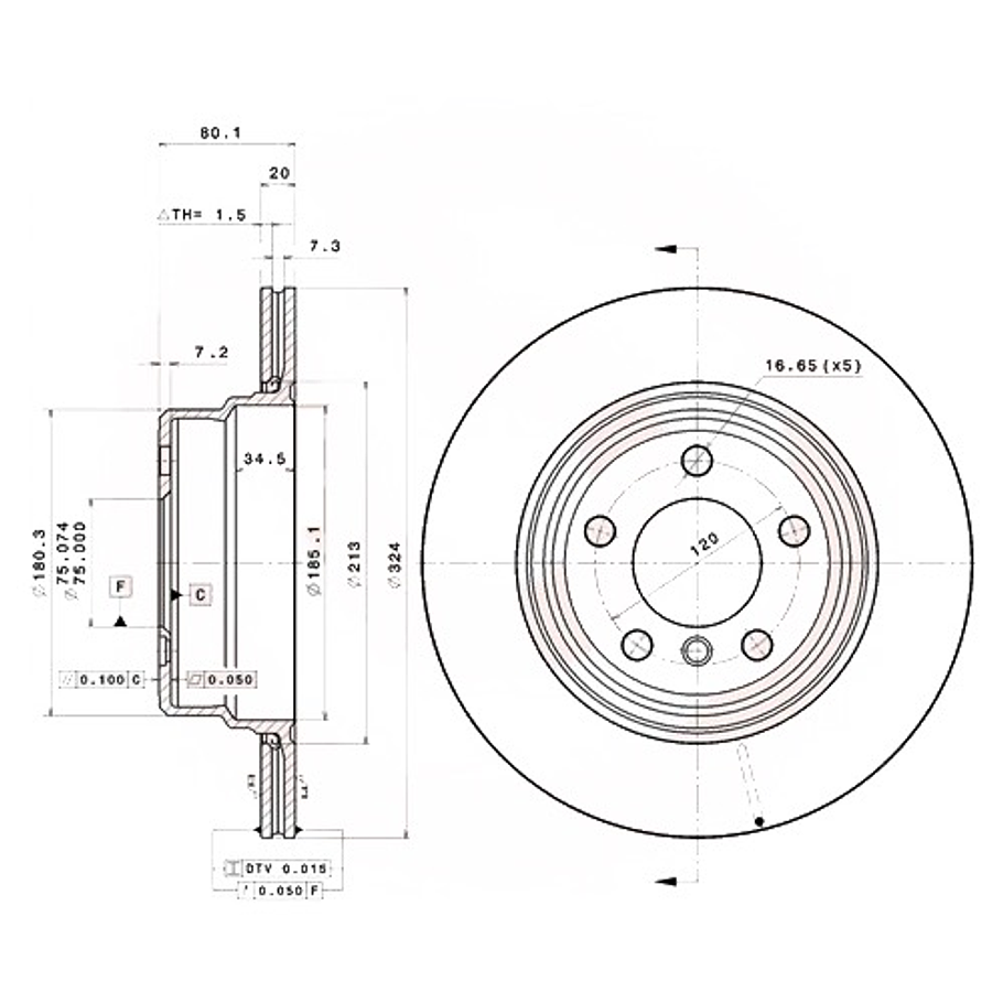 Disco Freno BMW 420i 2014-2020 Delantero 3
