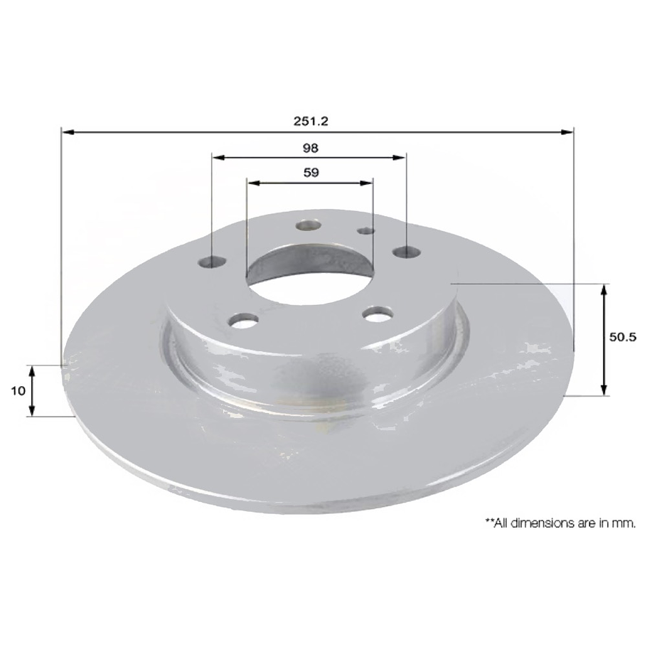 Disco Freno Alfa Romeo GT 2003-2010 Trasero 4