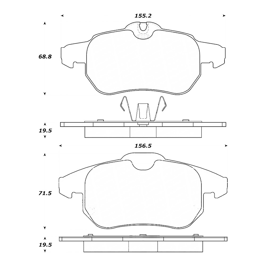 Pastillas Freno Chevrolet Vectra 2002-2008 Delantero 2