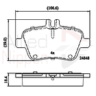 Pastillas Freno Mercedes Benz A180 2013-2018 Trasero 4