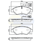 Pastillas Freno COMLINE CBP11222 4