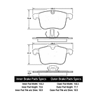 Pastillas Freno SAAB 9-3 Estate 2004-2014 Delantero 3