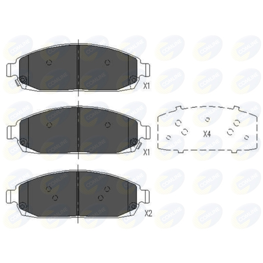 Pastillas Freno Jeep Commander 2006-2010 Delantero 4