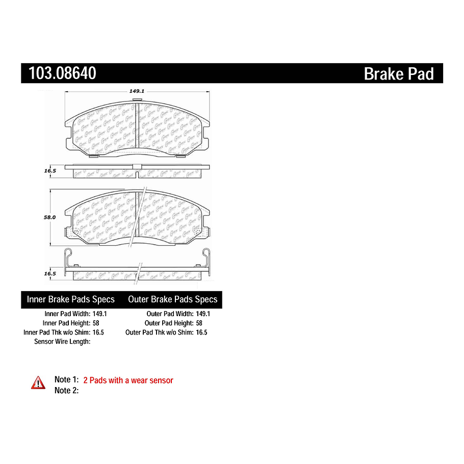 Pastillas Freno Hyundai XG350 1998-2005 Delantero 2