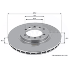 Disco Freno Mitsubishi Montero 1999-2006 Delantero 4