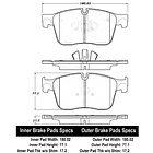 Pastillas Freno Jaguar XE 2015-2023 Delantero 4