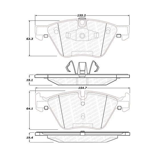 Pastillas Freno BMW 316 2004-2013 Delantero