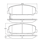 Pastillas Freno Infiniti QX56 2004-2010 Delantero 4