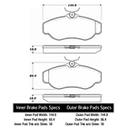 Pastillas Freno Land Rover Range Rover 1994-2002 Delantero 3