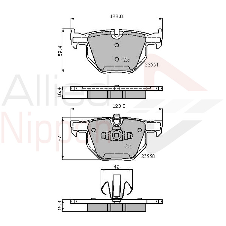 Pastillas Freno BMW 320d 2004-2013 Trasero 3