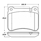 Pastillas Freno Mercedes Benz C320 CDI 2001-2007 Delantero 4
