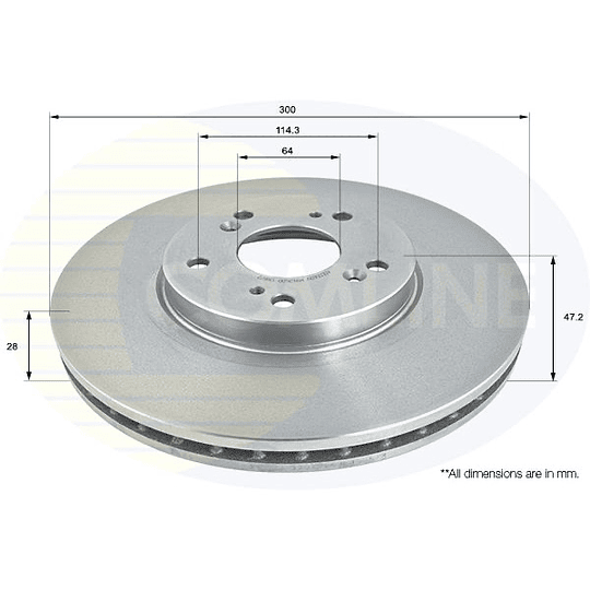 Disco Freno COMLINE ADC0569V
