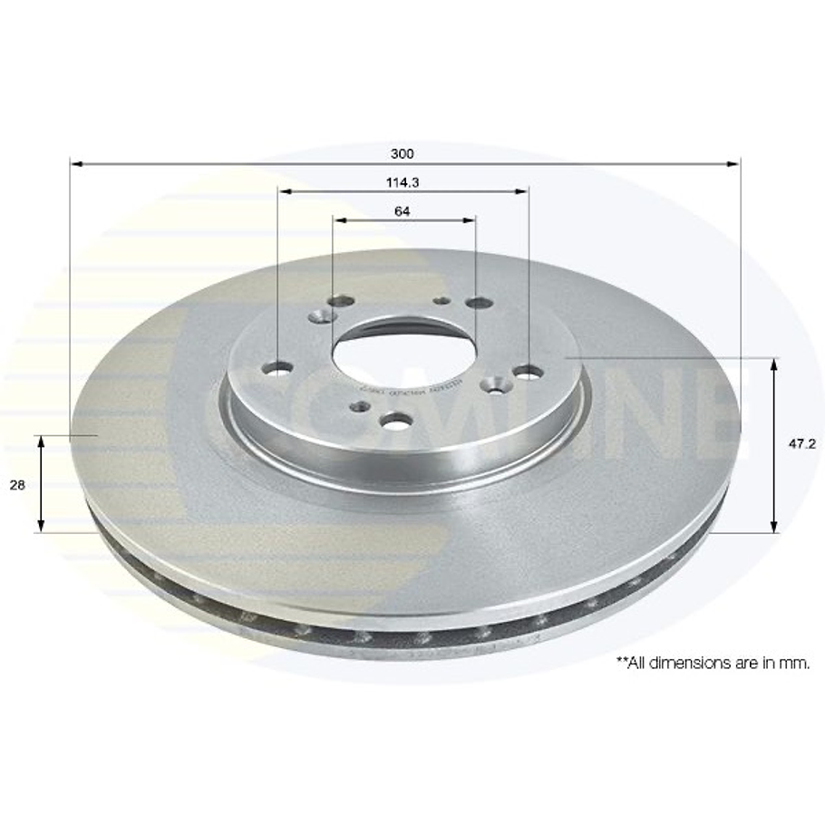 Disco Freno COMLINE ADC0569V 2