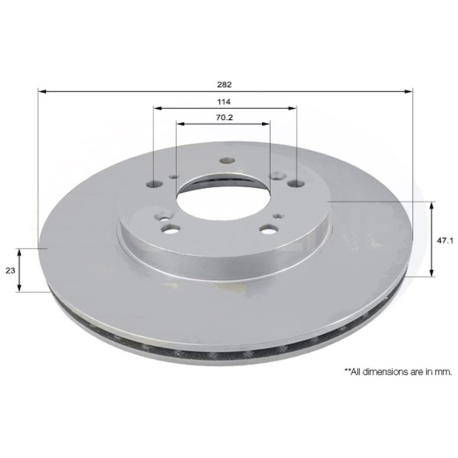 Disco Freno Honda CR-V 1997-2001 Delantero 3