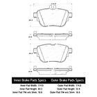 Pastillas Freno Mercedes Benz E350 2017-2023 Trasero 4