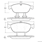 Pastillas Freno Audi A7 Quattro / A7 2010-2017 Delantero 4