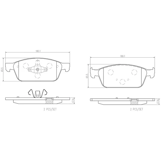 Pastillas Freno Ford Escape 2013-2019 Delantero
