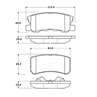 Pastillas Freno Jeep Compass 2007-2011 Trasero 3