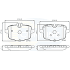 Pastillas Freno BMW 740i 2015-2022 Trasero 3