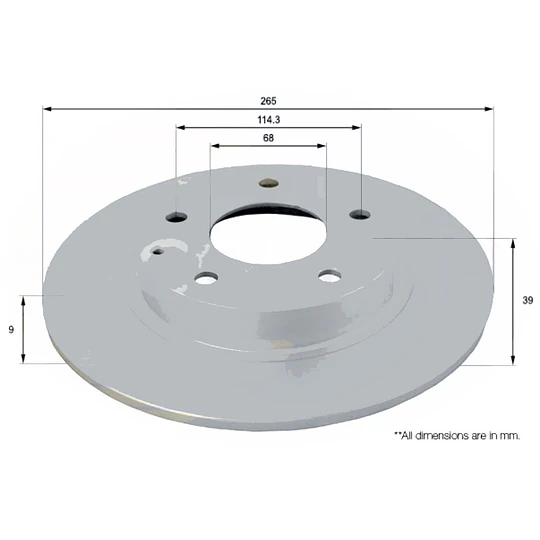 Disco Freno Mazda 3 2019-2023 Trasero