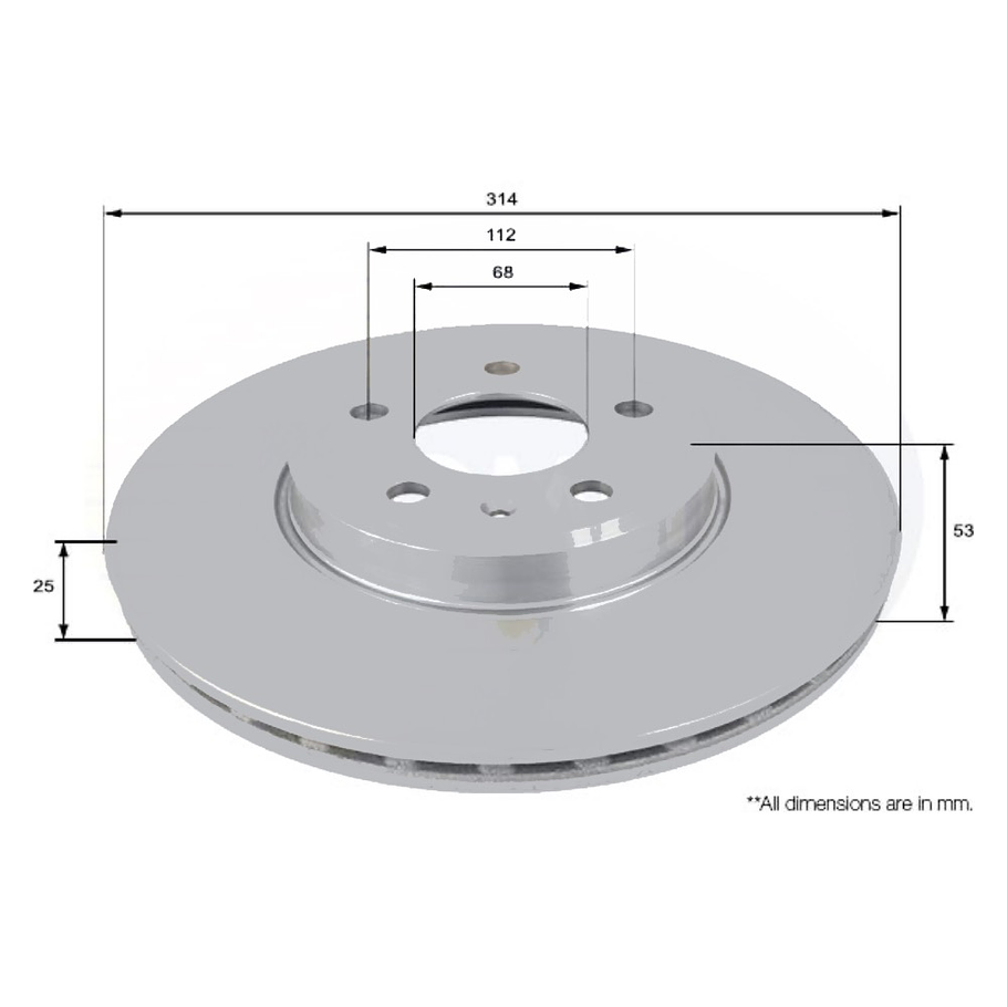 Disco Freno Audi A4 2016-2023 Delantero 4