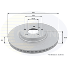 Disco Freno COMLINE ADC1272V 1